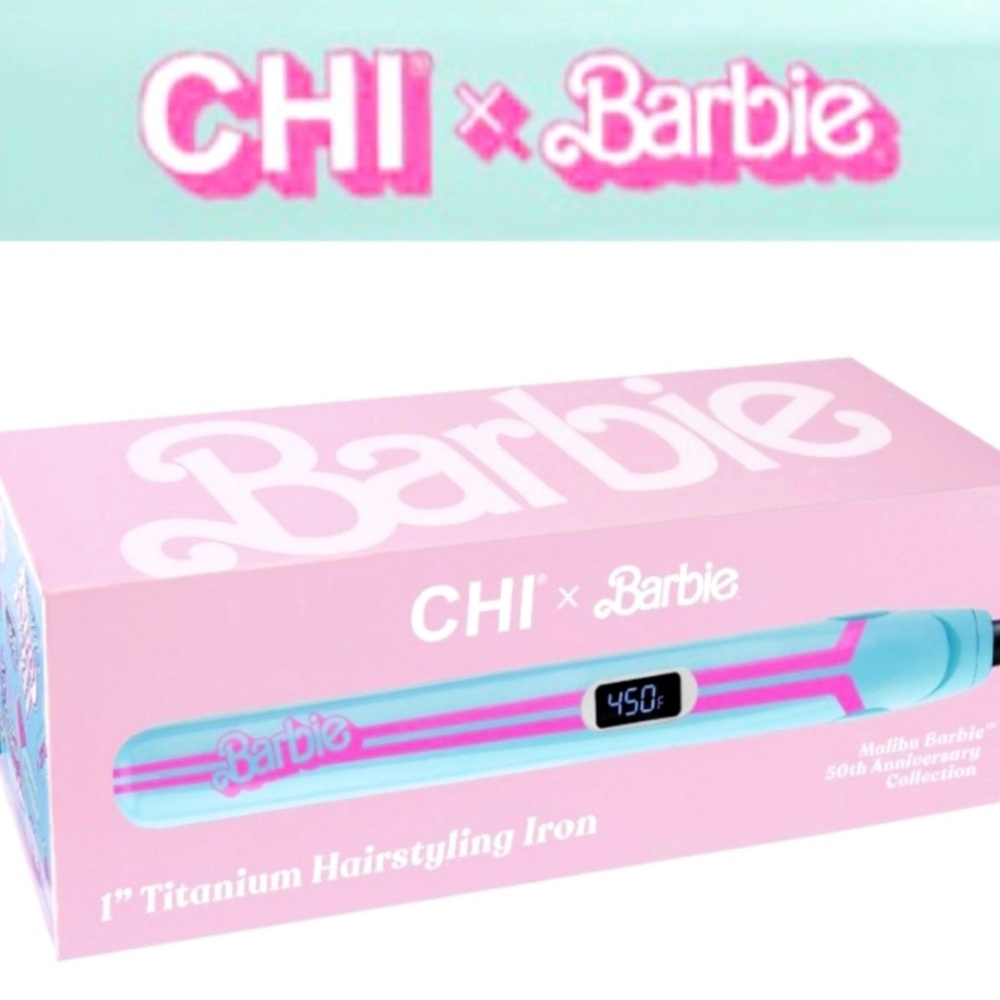 NEW Chi x Barbie 1” Hairstyling Iron 50th Year Anniversary Collection